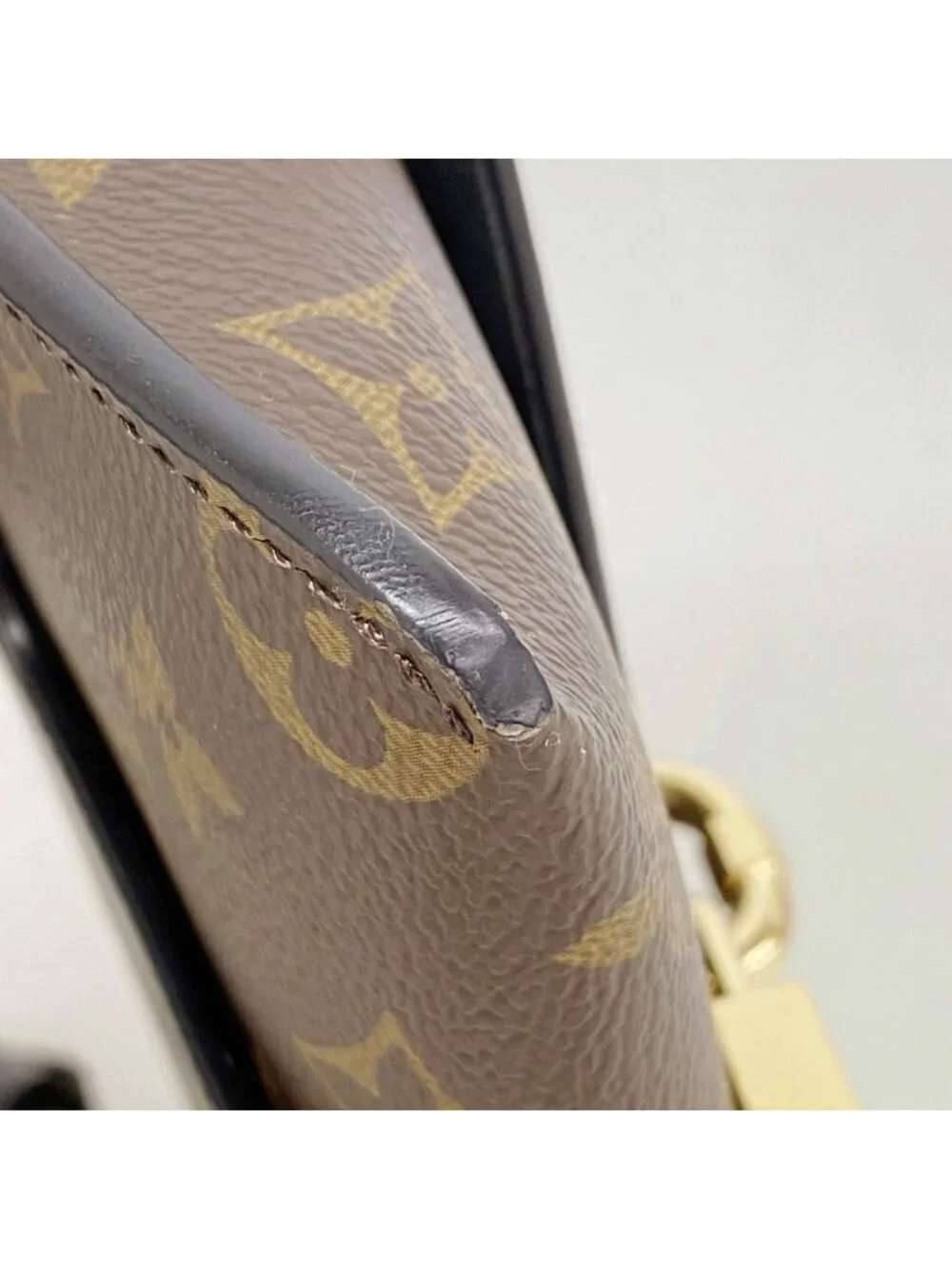 Louis Vuitton Shoulder Bag Monogram Padlock on Strap Noir